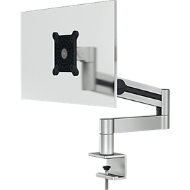 Bras de moniteur durable, pour 1 écran 21-27", VESA, rotatif et inclinable, réglable en hauteur, avec pince de bureau