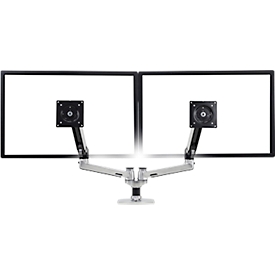 Bras double LX Ergotron,  pour écran côte à côte de maximum 27"