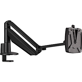 Bras pour écran CLU III C Novus, pour 1 écran jusqu'à 7 kg, avec support de table, inclinable/pivotant/à hauteur ajustable, noir