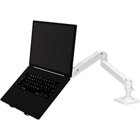 Bras pour écran Ergotron LX Pro, pour 1 écran jusqu'à 34″, inclinable/pivotant, réglable en hauteur, support de table, VESA, métal, blanc