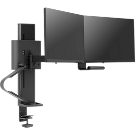 Bras pour écran TRACE Ergotron - pour 2 écrans - maximum 27″  - avec pince de table - noir