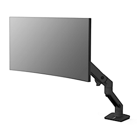 Bras pour écran unique Ergotron HX, jusqu'à 49 pouces, réglable en hauteur/profondeur, fonction d'inclinaison, VESA, noir mat