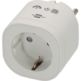 brennenstuhl®Connect wifi-wandcontactdoos WAE 3600 XS01, Matter-compatibel, energiemeting, app-bediening, grijs/wit