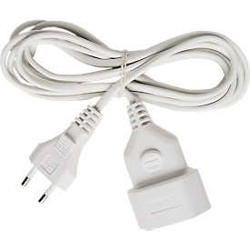 Brennenstuhl extension cable, 3 meters, plastic, Euro plug, white