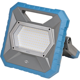 Brennenstuhl LED hybride werklamp BS 8050 MH, 82 W, batterij en netvoeding, dimbaar, 7900 lm, 5000K, IP55, L 310 x B 310 x H 180 mm, blauw/grijs