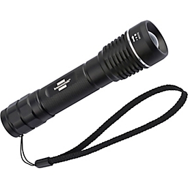 Brennenstuhl LuxPremium TL 601 LED-Taschenlampe, 600 Lumen, stufenloser Fokus, Aluminium, IP67, 137 mm, schwarz