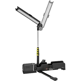 Brennenstuhl Multi Battery LED Projecteur de travail à accu 6050 MA, 60W, 4 niveaux de commutation, réglable en hauteur, avec pied, 7700 lm, IP54, L 112 x l 698 x H 129 mm, noir
