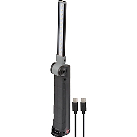 Brennenstuhl oplaadbare LED-handlamp SANSA 401 A, 400 lumen, dimbaar, magnetische bevestiging, USB-C, zwart, IP20, 300 mm hoog
