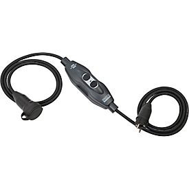 Brennenstuhl PRCD-S ADVANCED protective adapter cable, 3m rubber cable, IP44, 230V, DGUV-compliant, for construction sites, indoor and outdoor use