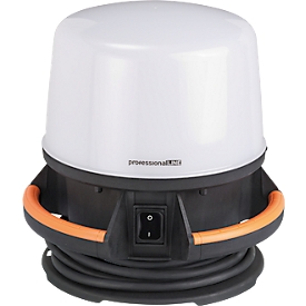 Brennenstuhl professionalLINE LED Projecteur de chantier ORUM 5050 M, angle de rayonnement 360°, 5800 lm, IP54, IK08, L 280 x l 280 x H 286 mm, noir