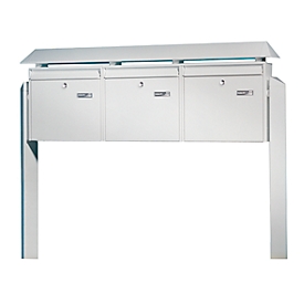 Briefkastenanlage Terzo, 3-er, silber