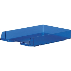 Briefkorb Biella Parat-Plast, für Dokumente bis zu C4, L 350 x B 245 x H 60 mm, transparent blau