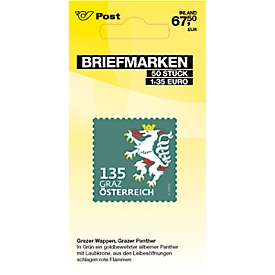 Briefmarken á € 1,35 (PRIO M Inland), 50 Stk.