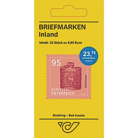 Briefmarken, Eco S Inland, selbstklebend, 25 Stück á € 0,95, orange