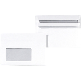 Briefumschläge, DIN C6, mit Fenster, selbstklebend, 1000 Stück