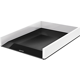 Brievenbak WOW Dual Leitz ®, wit/zwart