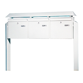 Brievenbus-unit Terzo, 3-voudig, wit