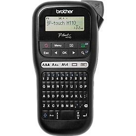 Brother labelling device PT-H110, 16-character display, flag printing function