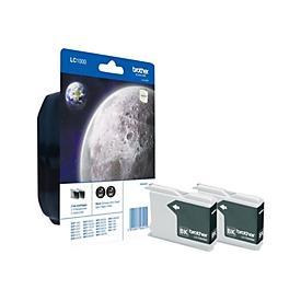 Brother LC1000BK - Schwarz - original - Tintenpatrone (Packung mit 2)