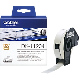 BROTHER Mehrzweck-Etiketten DK-11204, 17x54 mm, 400 Stück
