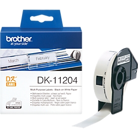 Brother multipurpose etiketten DK-11204, 17x54 mm, 400 stuks