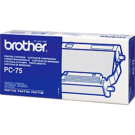 Brother thermo-transferband PC-75, 1 rol, zwart