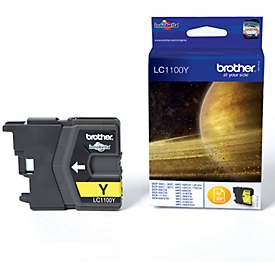 Brother Tintenpatrone LC-1100Y, gelb, original