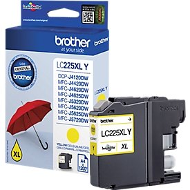 Brother Tintenpatrone LC-225XLY, gelb, original