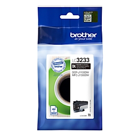 Brother Tintenpatrone LC-3233BK, schwarz, 3000 Seiten, original