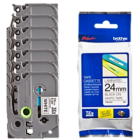 Brother voordeelset 24 mm lint beletteringssystemen TZe-251, 6 + 1 GRATIS
