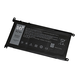 BTI WDX0R-BTI - Laptop-Batterie (gleichwertig mit: Dell WDX0R, Dell Y3F7Y) - Lithium-Polymer - 3 Zellen - 3684 mAh - 42 Wh
