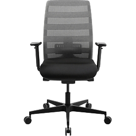 Bürodrehstuhl SSI PROLINE NEW WORK – Netzlehnen - Gestell Schwarz – Grau – unsere Marke Schäfer Shop Select