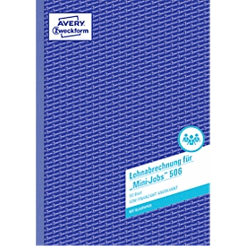Bulletins de salaire pour mini-job n° 506 AVERY® Zweckform