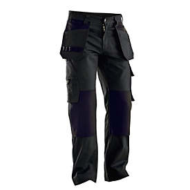 Bundhose Jobman 2312 PRACTICAL, mit Knie- & Holstertaschen, schwarz I schwarz, Gr. 48