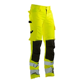 Bundhose Jobman 2378 PRACTICAL, Hi-Vis, EN ISO 20471 Klasse 2, gelb I schwarz, 64