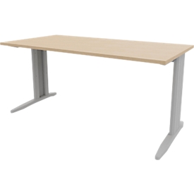 Bureau ARLON-OFFICE, L 1600 x P 800 x H 730 mm, décor chêne