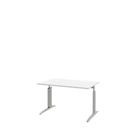 Bureau BARI, rectangulaire, forme A, pieds en C, l. 1200 x P 800 mm, blanc