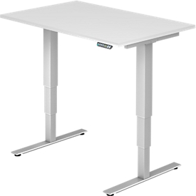Bureau ULM, électrique, hauteur ajustable, l. 1200 mm, blanc