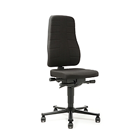 Bureaustoel All-in-One 9643, stoffen bekleding, zwart