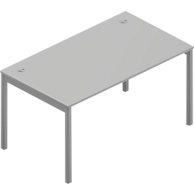 Bureautafel ARLON-OFFICE, B 1400 x D 800 x H 730 mm, lichtgrijs