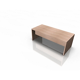 Bureautafel X-TIME-WORK, wang, rechthoek, B 2000 x D 900 x H 730 mm, iep