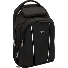 Business rugzak WEDO, polyester, Vakken voor notebook/tablet, rugkussen, 28 l, zwart