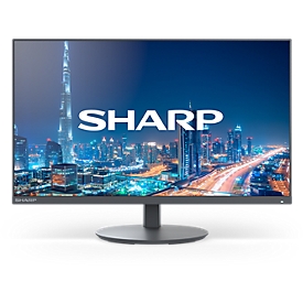 Businessmonitor SHARP MultiSync® E244F, 24″, 1920 x 1080, HDMI/DisplayPort/VGA, dreh-/schwenk-/neigbar, höhenverstellbar, schwarz
