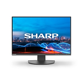 Businessmonitor SHARP MultiSync® EA241W, 24″, 1920 x 1200, HDMI/DisplayPort/USB/VGA, dreh-/schwenk-/neigbar, höhenverstellbar, schwarz