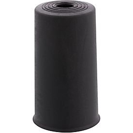 Butoir de porte au sol Wagner VULKANO BIG EH 5253, élaston, Ø 45 mm, H 74 mm, montage par vis, pour tous les sols, noir