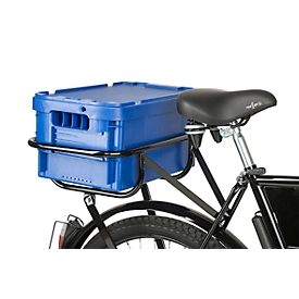 Buzón para bicicletas de transporte y carga, de plástico, sin tapa, azul
