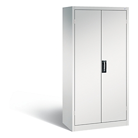 C+P Comfort acculaadkast met massieve plaatstalen deuren, H 1950 x B 930 x D 500 mm, lichtgrijs