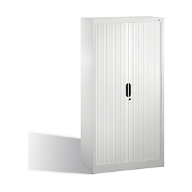 C + P Rollladenschrank Omnispace, 4 OH, abschliessbar, B 800 x T 420 x H 1660 mm, Stahl/Kunststoff, lichtgrau