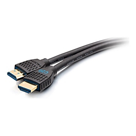 C2G 0,6 m Leistungsstarke Serie Ultra High Speed HDMI®-Kabel mit Ethernet - 8K 60 Hz - 0,61 m - HDMI Typ A (Standard) - HDMI Typ A (Standard) - 48 Gbit/s - Audio Return Channel (ARC) - Schwarz