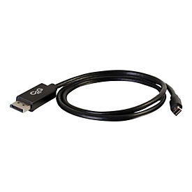C2G 2m Adapterkabel Mini-DisplayPort auf DisplayPort Stecker/Stecker - Schwarz - DisplayPort-Kabel - Mini DisplayPort (M)